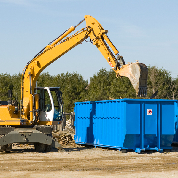 can i rent a residential dumpster for a construction project in Leonardsville